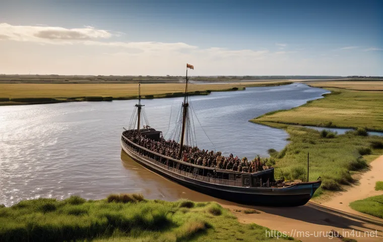 우루과이 독립 전쟁 - **Prompt:** A vibrant, historical painting in the style of 19th-century Romanticism, depicting the e... 우루과이 독립 전쟁 - **Prompt:** A vibrant, historical painting in the style of 19th-century Romanticism, depicting the e...