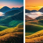 우루과이에서 유명한 조각상 - Here are three detailed image prompts in English, designed to be visually rich and adhere to the spe...