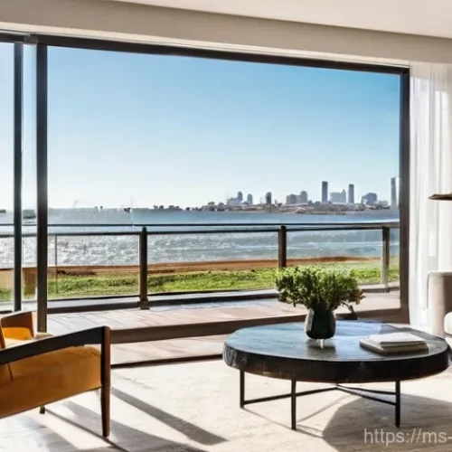 Home 20 우루과이에서 부동산 매매 - **Prompt 1: Urban Elegance Meets Coastal Calm in Montevideo**
"A sophisticated, brightly lit apa...