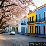 우루과이 여행 필수 정보 - **Colonial Serenity in Colonia del Sacramento:**
A picturesque, warm afternoon scene in Colonia ...
