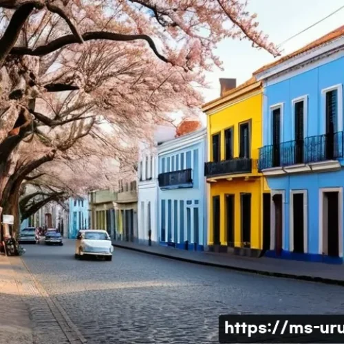 Home 7 우루과이 여행 필수 정보 - **Colonial Serenity in Colonia del Sacramento:**
A picturesque, warm afternoon scene in Colonia ...